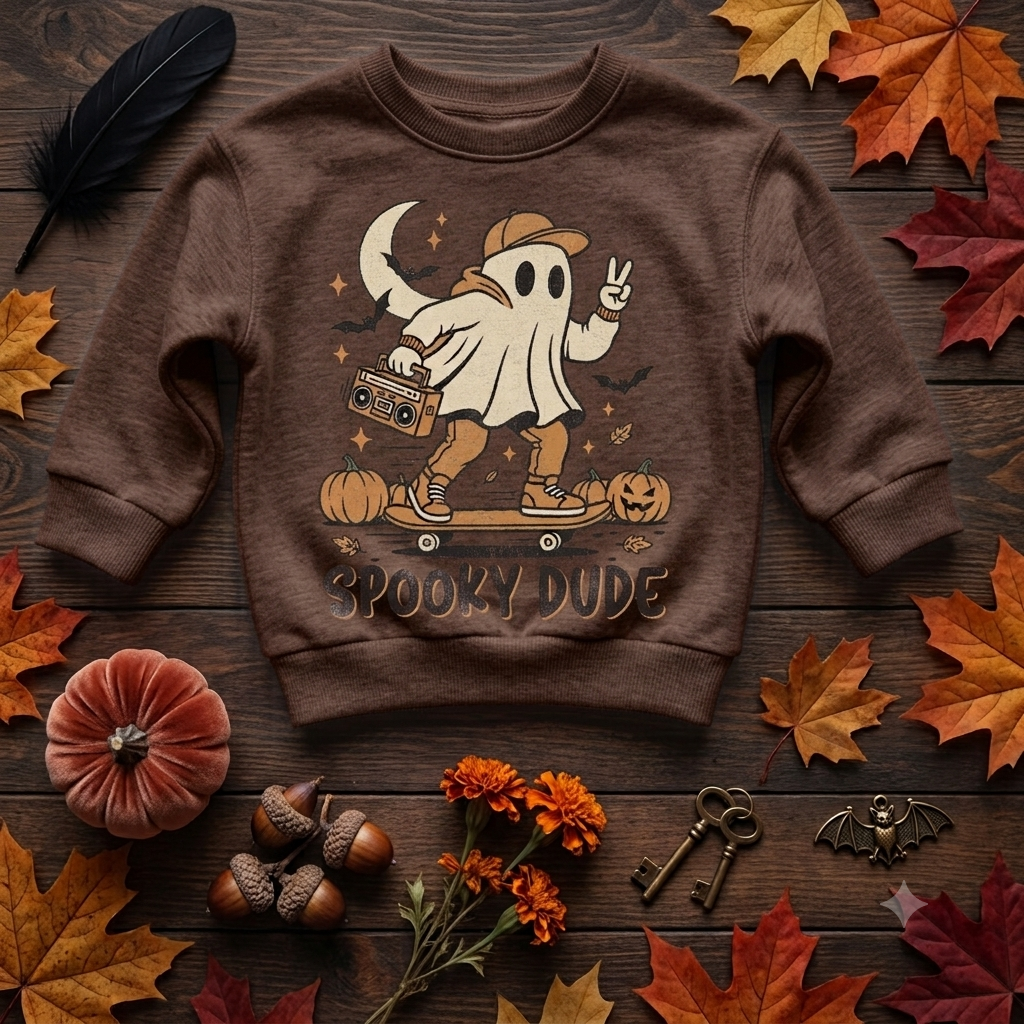 Spooky Dude Toddler Crewneck
