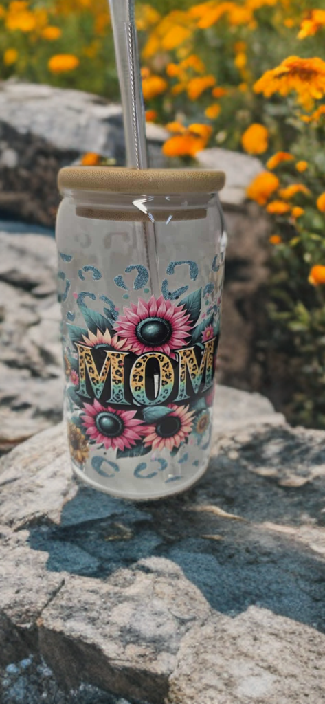 Leopard Mom Frosted Tumbler