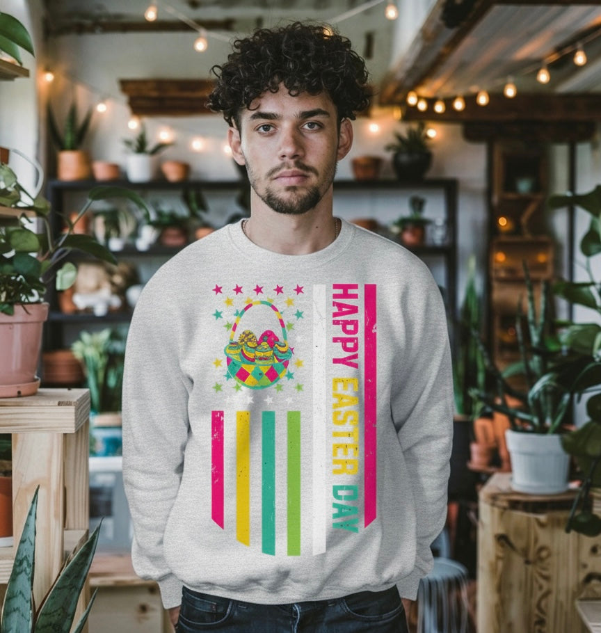 Happy Easter Flag Men’s Crewneck