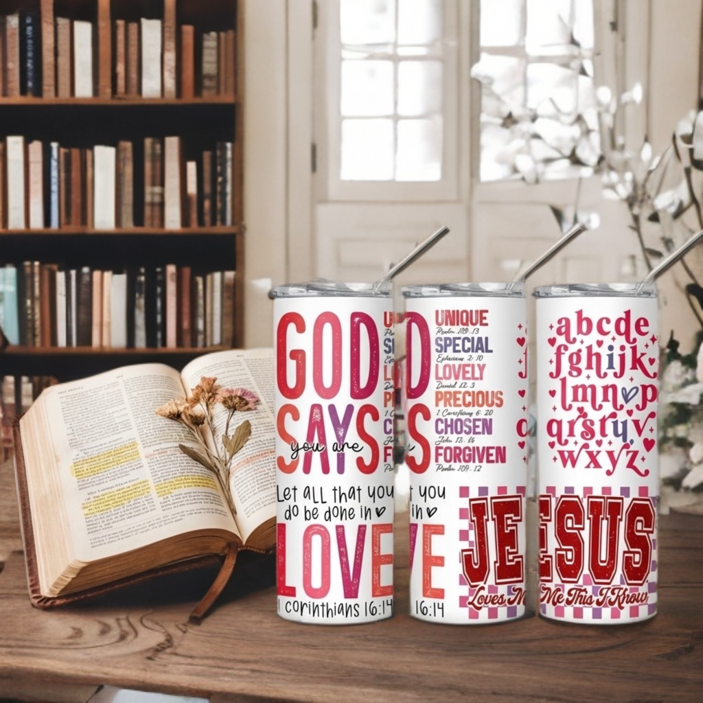 God Says You Are – 20oz Inspirational Faith Tumbler