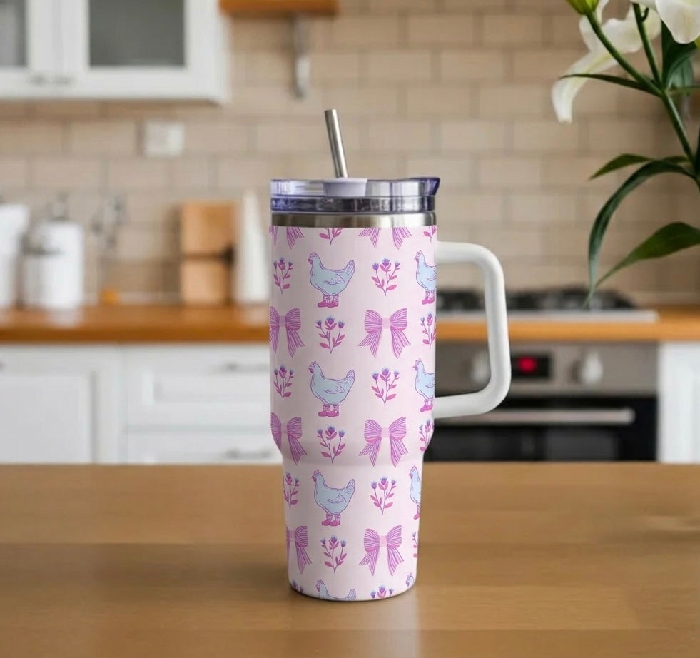 Chicken Coquette Easter 30oz Tumbler