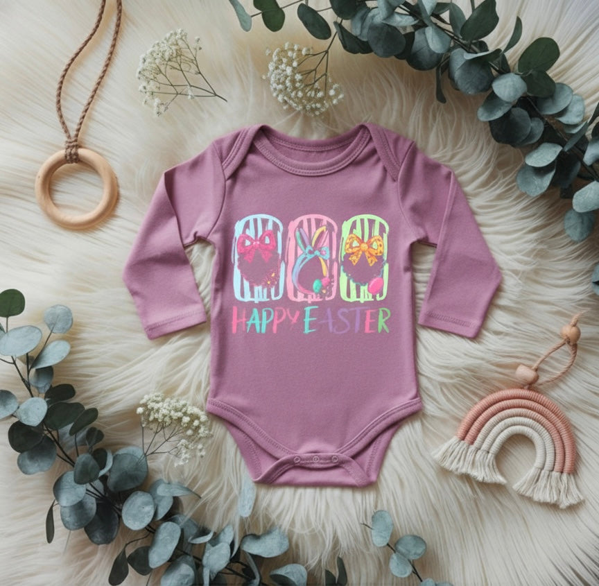 Happy Easter Long Sleeve Onesie