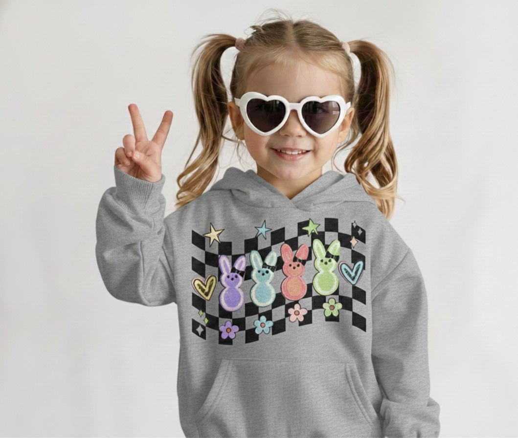 Checkered Easter Toddler Hoodie