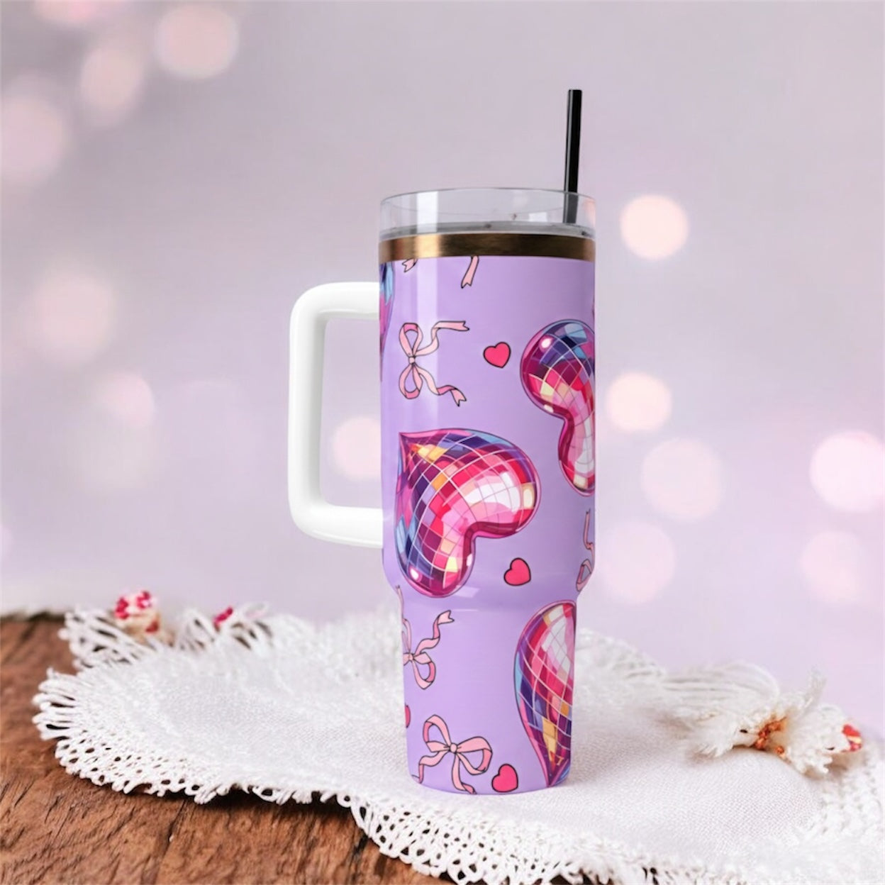 Disco Hearts Valentine’s 30oz Tumbler