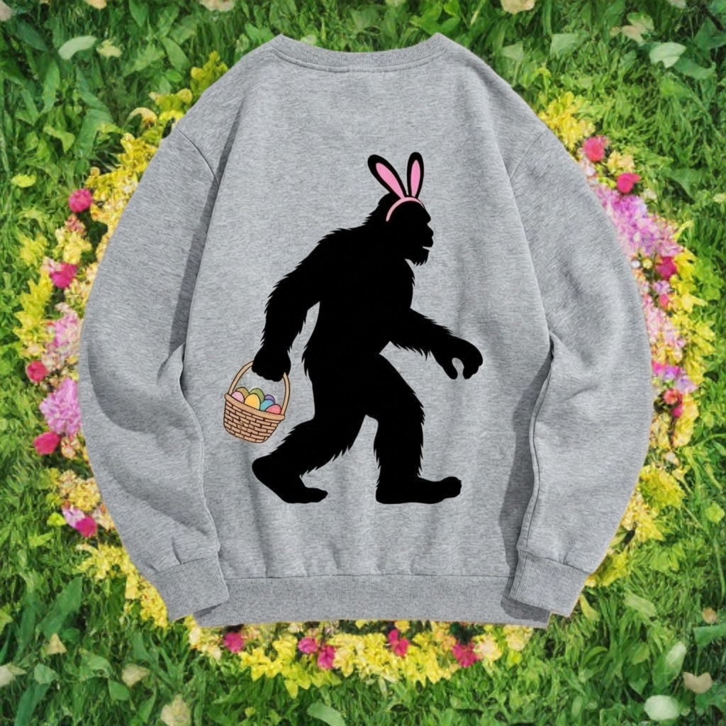 Bigfoot Easter Crewneck – Funny Easter Sweatshirt
