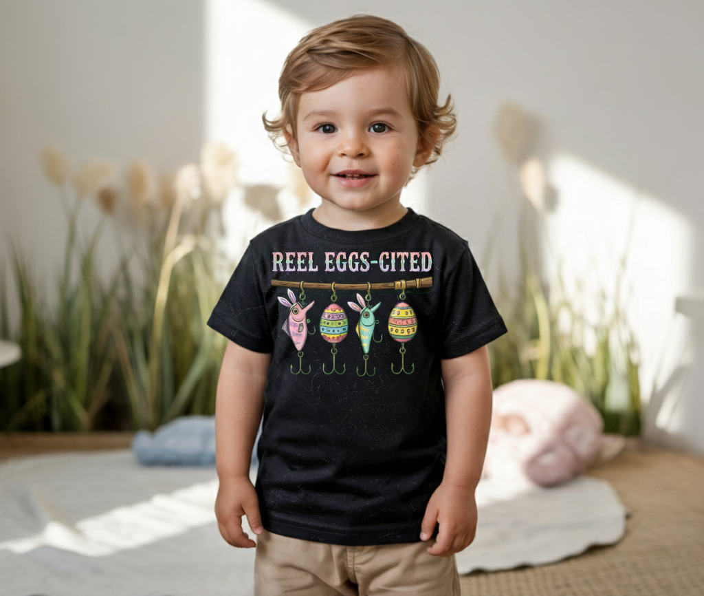 Toddler “Egg-Cited” Easter T-Shirt