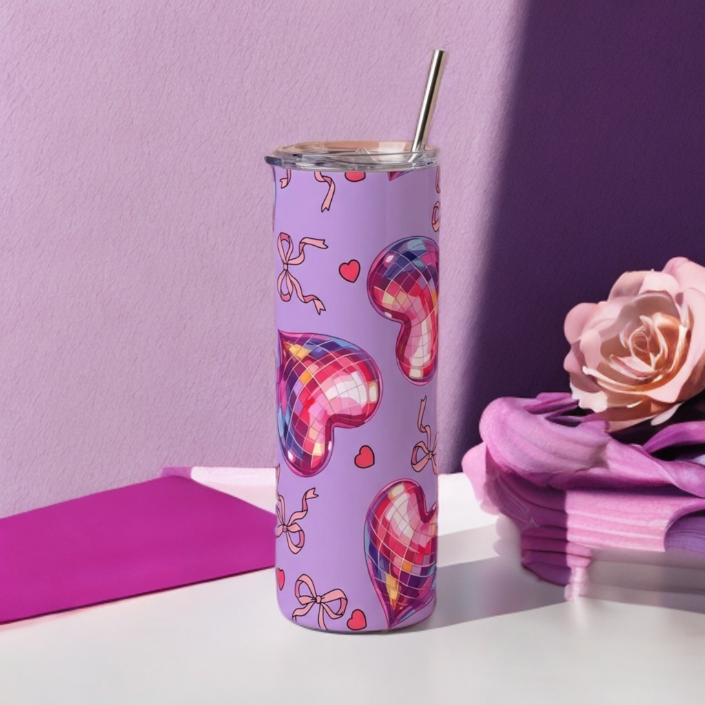 Disco Heart 20oz Tumbler – Valentine Collection