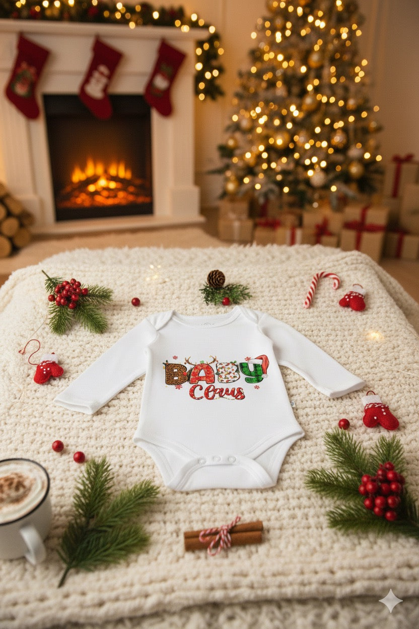 Baby Claus Holiday Onesie – Cute Christmas Outfit for Little Elves