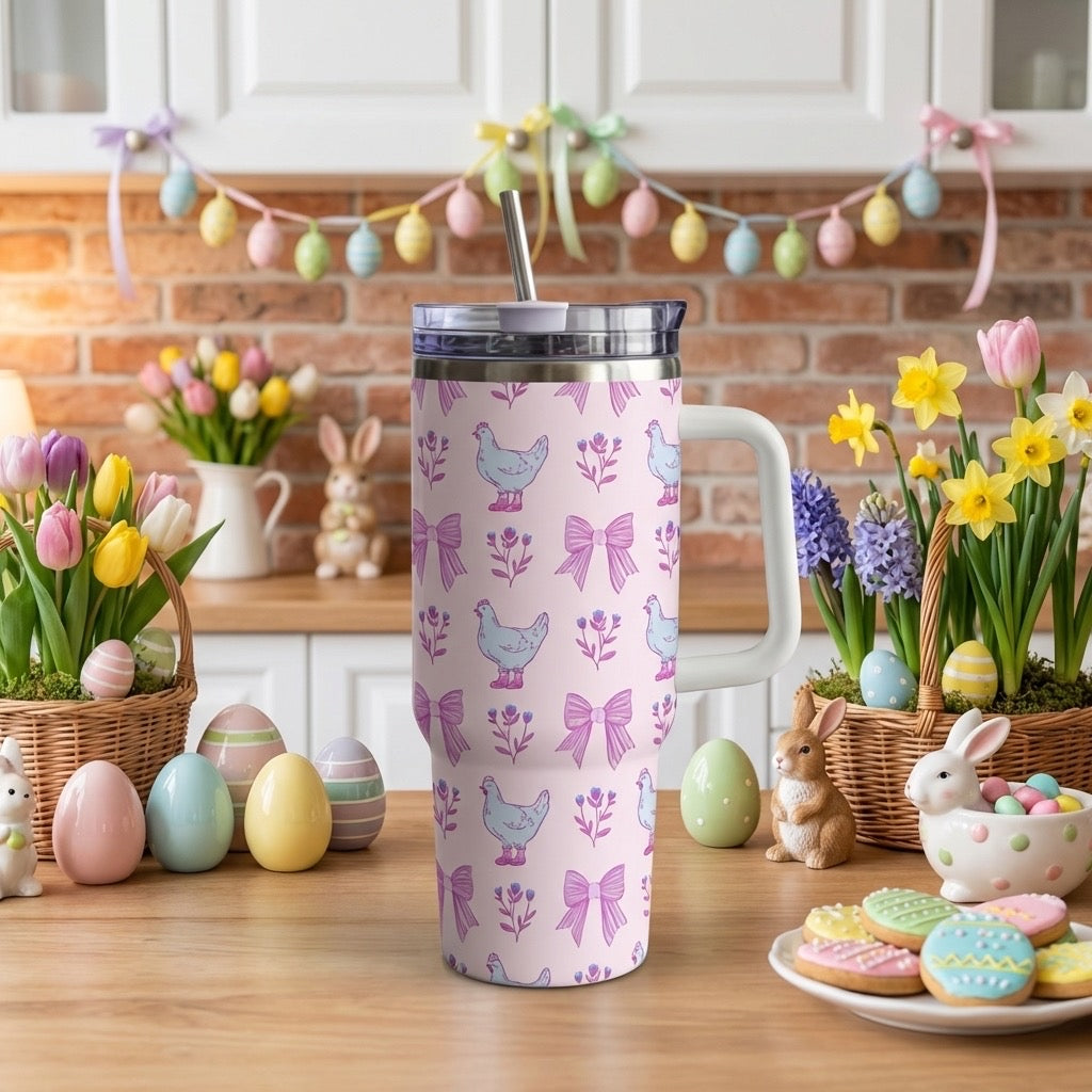 Chicken Coquette Easter 30oz Tumbler