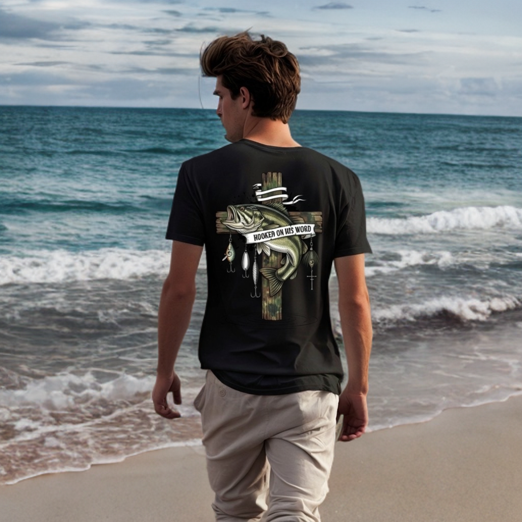 Hooked on His Word T-Shirt – Faith-Based Christian Tee