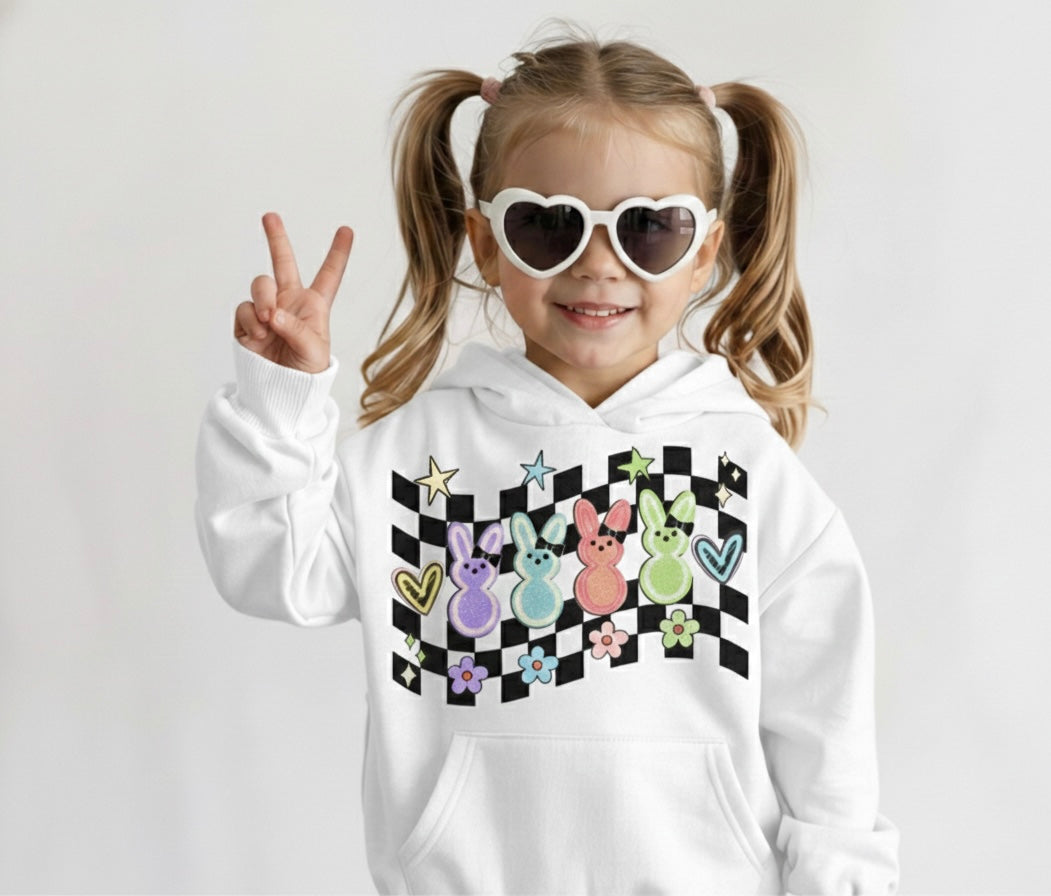 Checkered Easter Toddler Hoodie