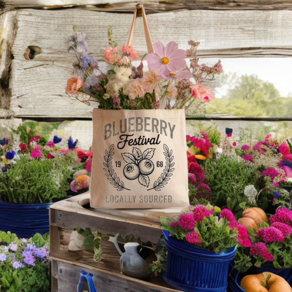 Blueberry Festival Tote Bag