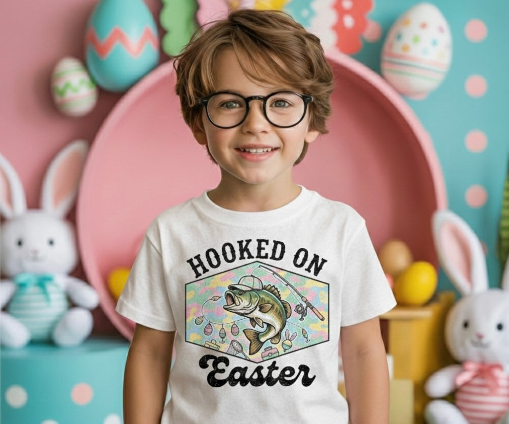 Hooked on Easter Boys T-Shirt