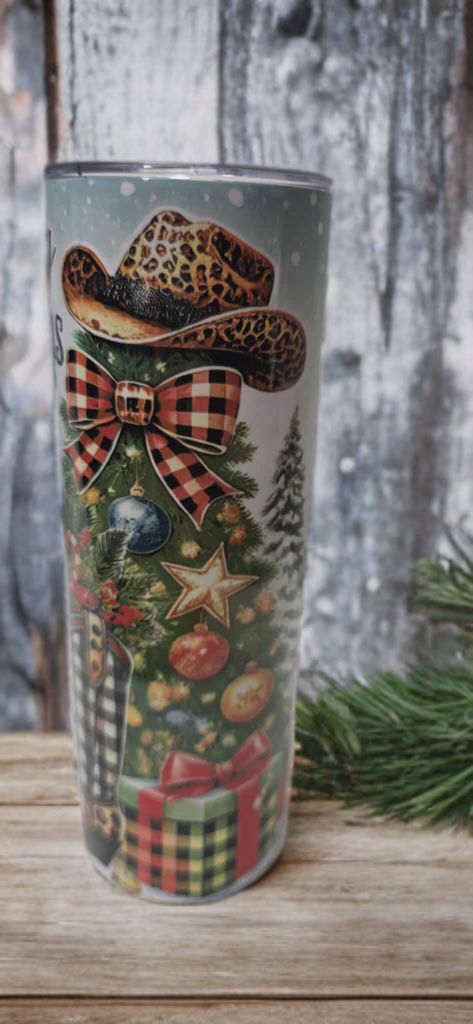 Rustic Christmas 20oz Tumbler