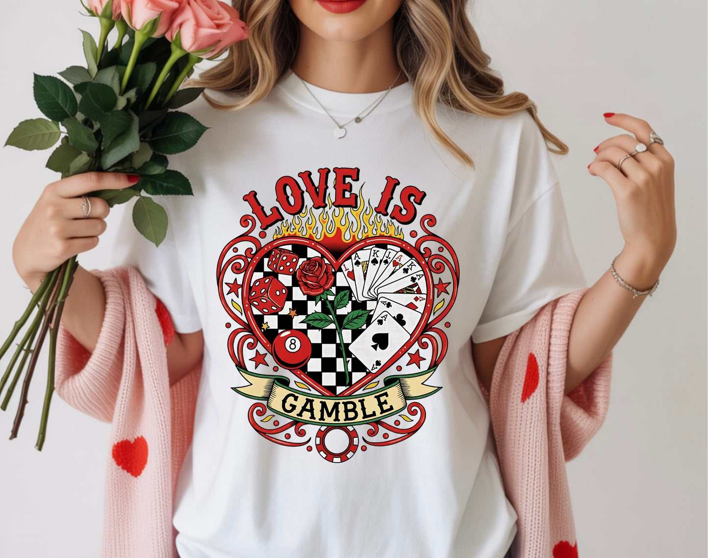 Love Is a Gamble Valentine T-Shirt