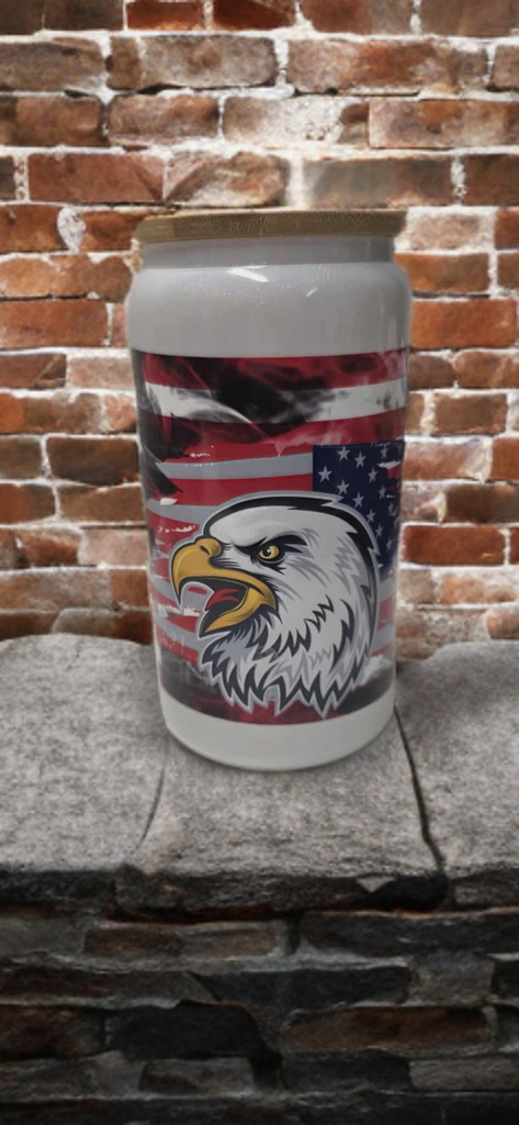 American Pride Glass Cup