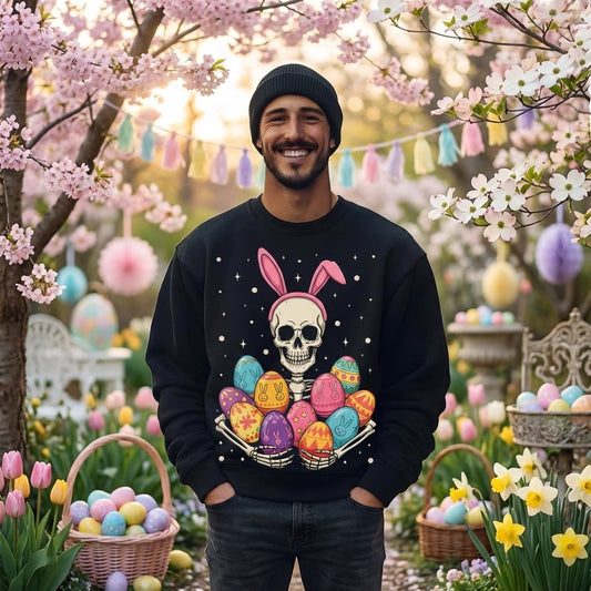 Skeleton Easter Crewneck – Alternative Easter Sweatshirt