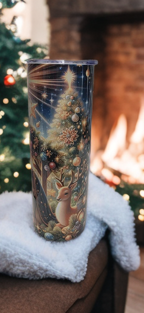Silent Night Nativity 20oz tumbler-Holiday insulated cup