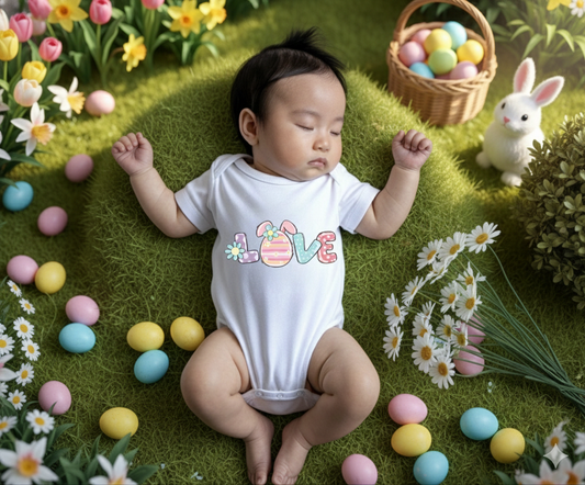 Love. Easter Baby Onesie