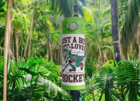Just a Boy Who Loves Hockey Kids Tumbler – Sports-Themed Drinkware