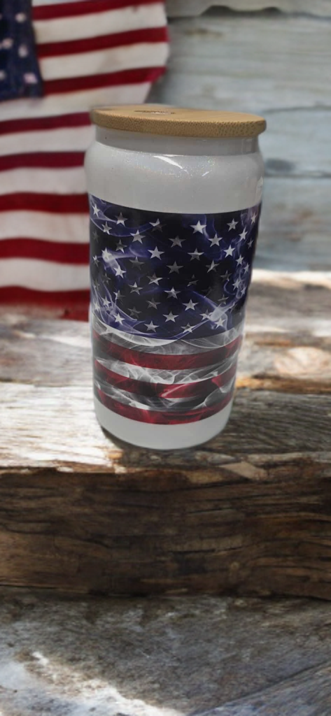 American Pride Glass Cup