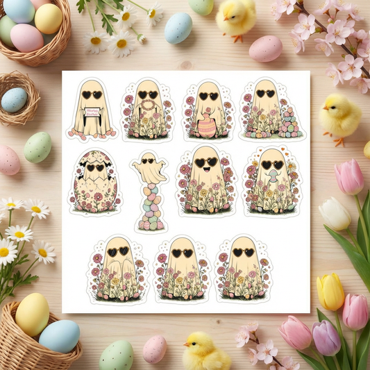 Ghost Bunnies Sticker Sheet
