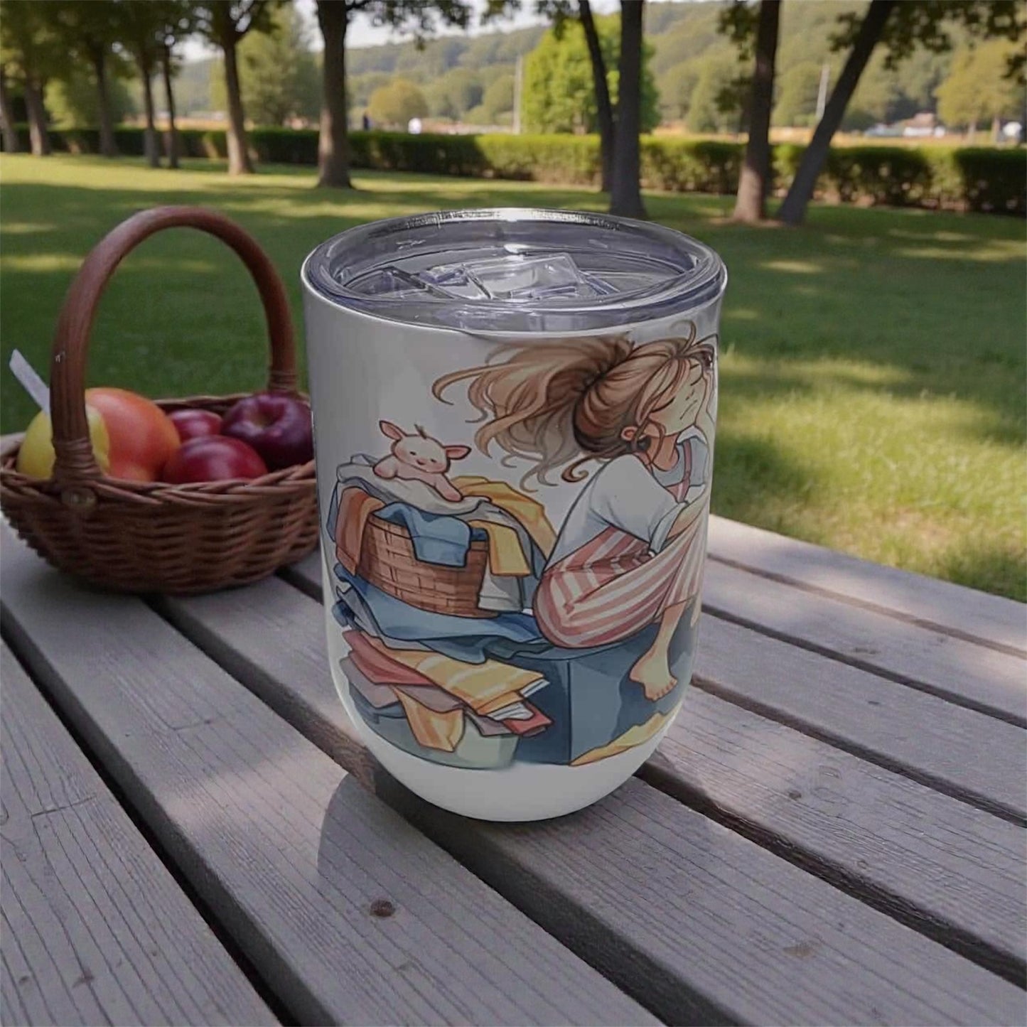 Mama Needs Wine Wine Tumbler – Funny Mom Drinkware