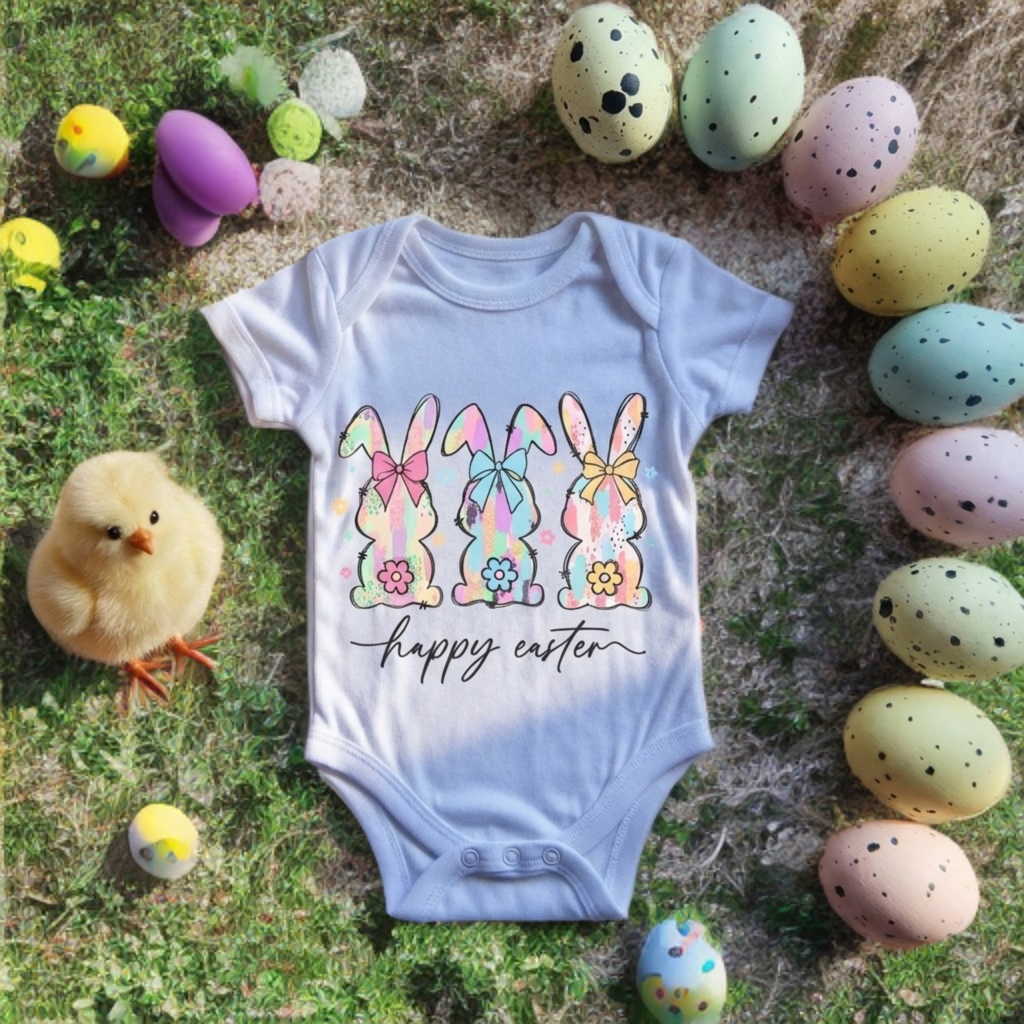 Happy Easter Baby Onesie – Easter Baby Bodysuit