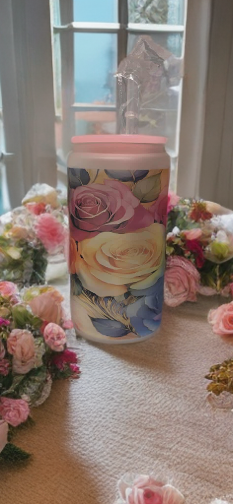 Rose Glass Tumbler