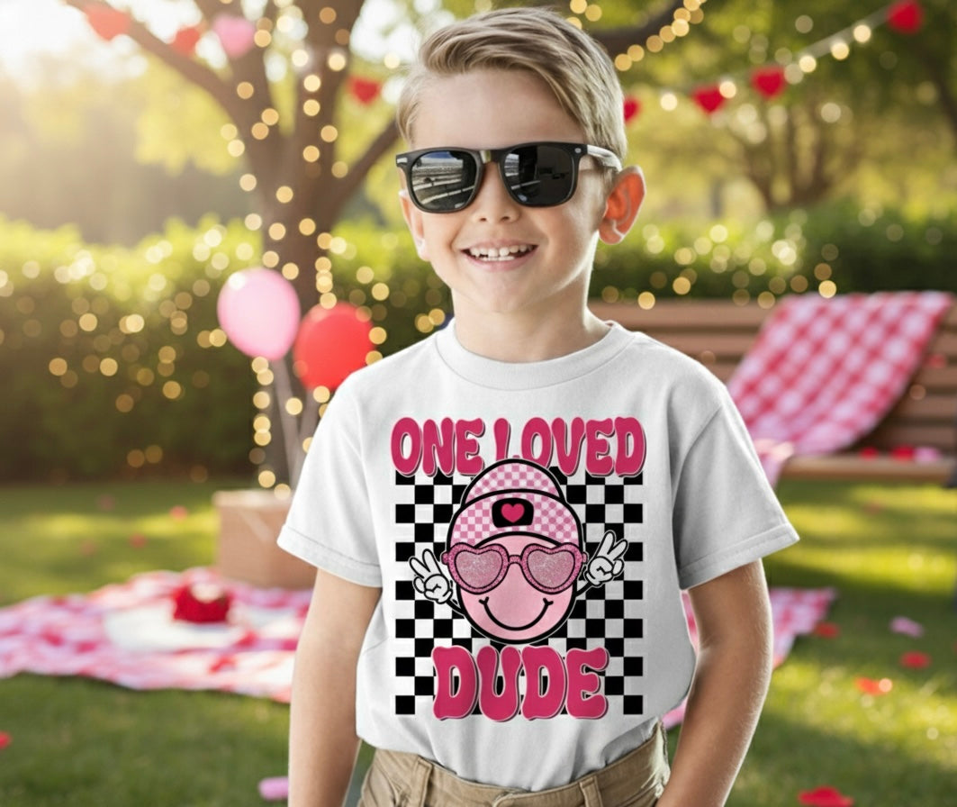 One Loved Dude Boys Valentine’s T-Shirt