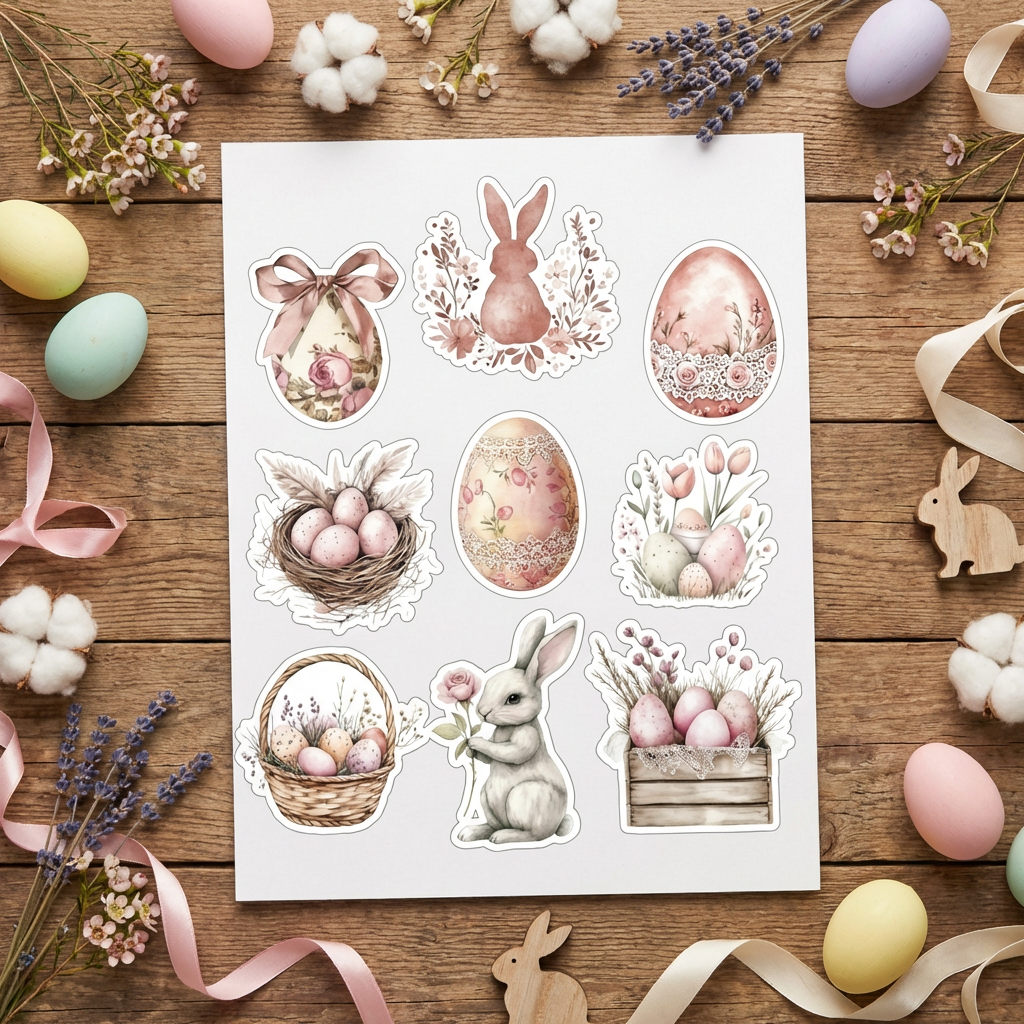 Pastel Easter Sticker Sheet