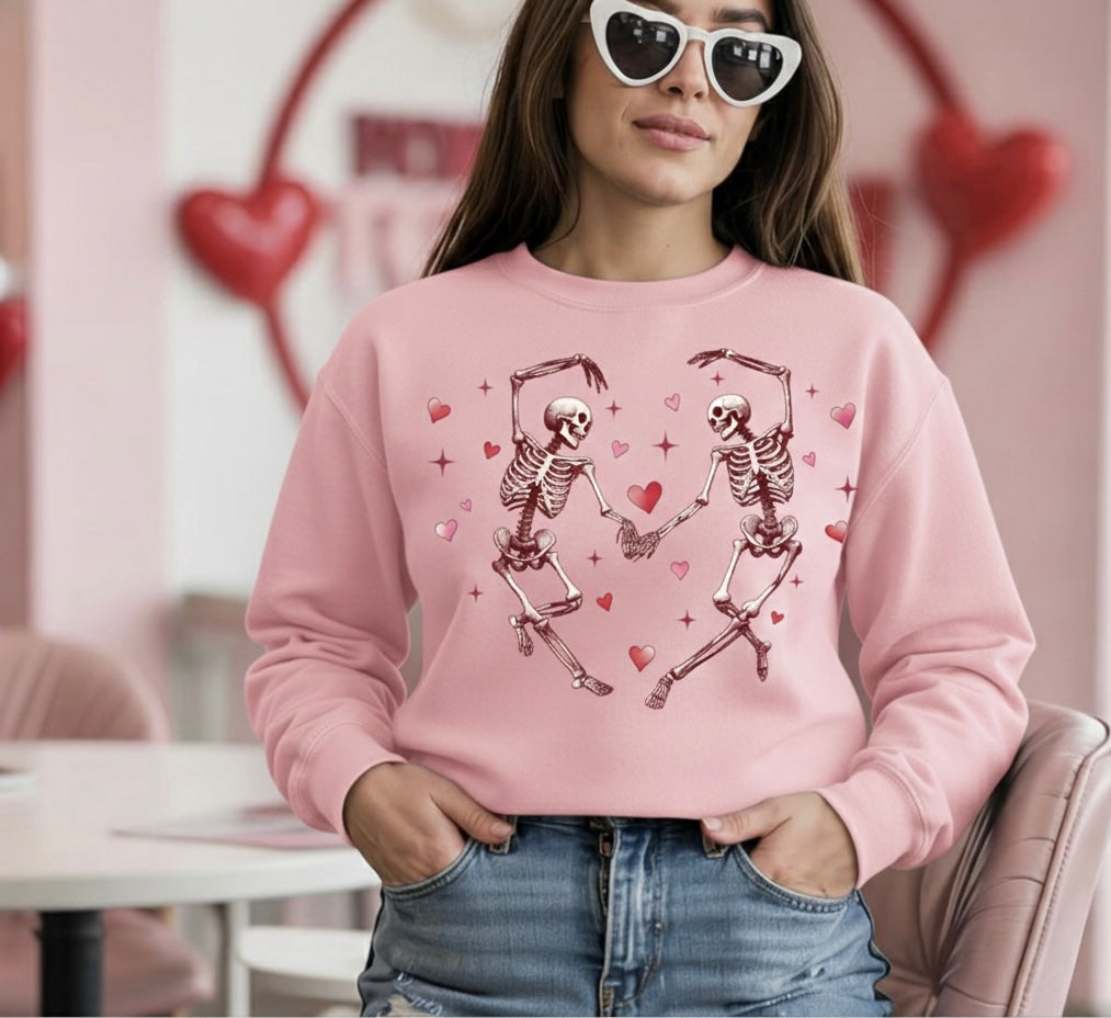Skeleton Valentine’s Crewneck