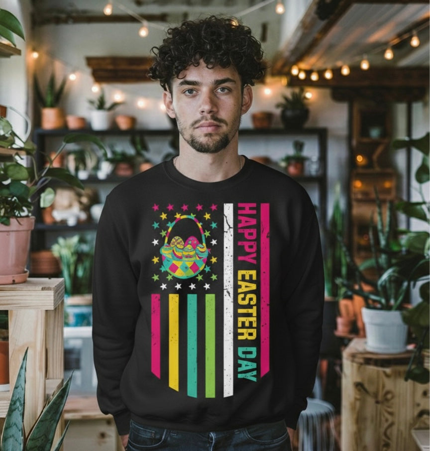Happy Easter Flag Men’s Crewneck