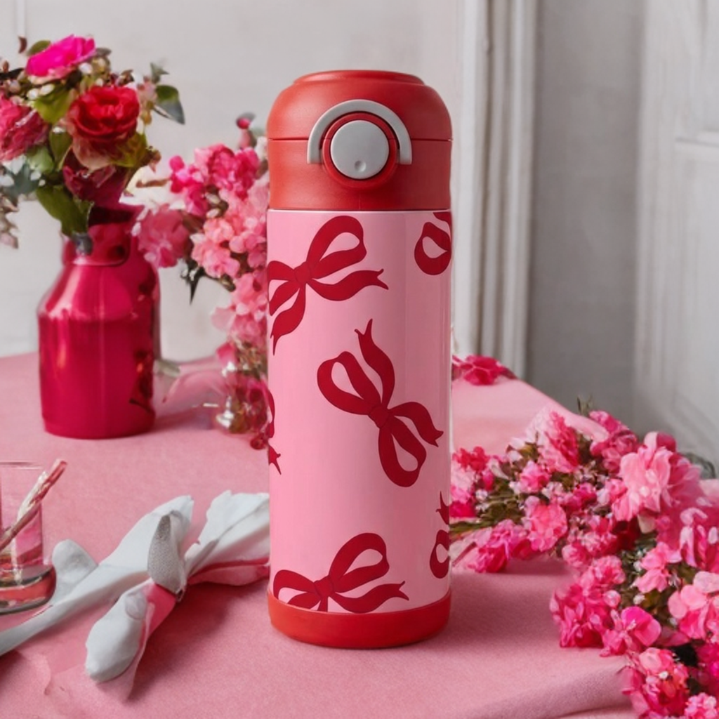 Kids Ribbon Tumbler – Cute Kids Drinkware Cup
