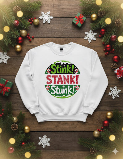 Stink Stank Stunk Grinch Crewneck