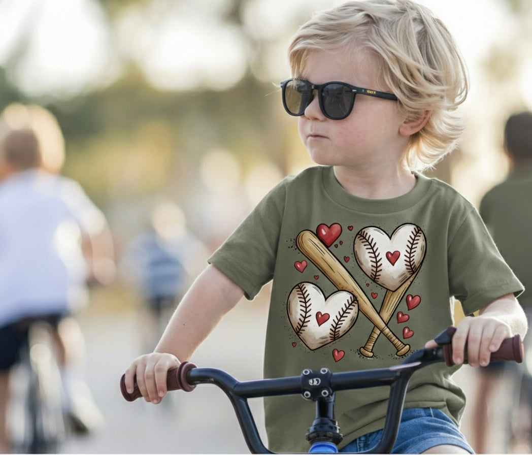 Baseball Valentine Boys T-Shirt