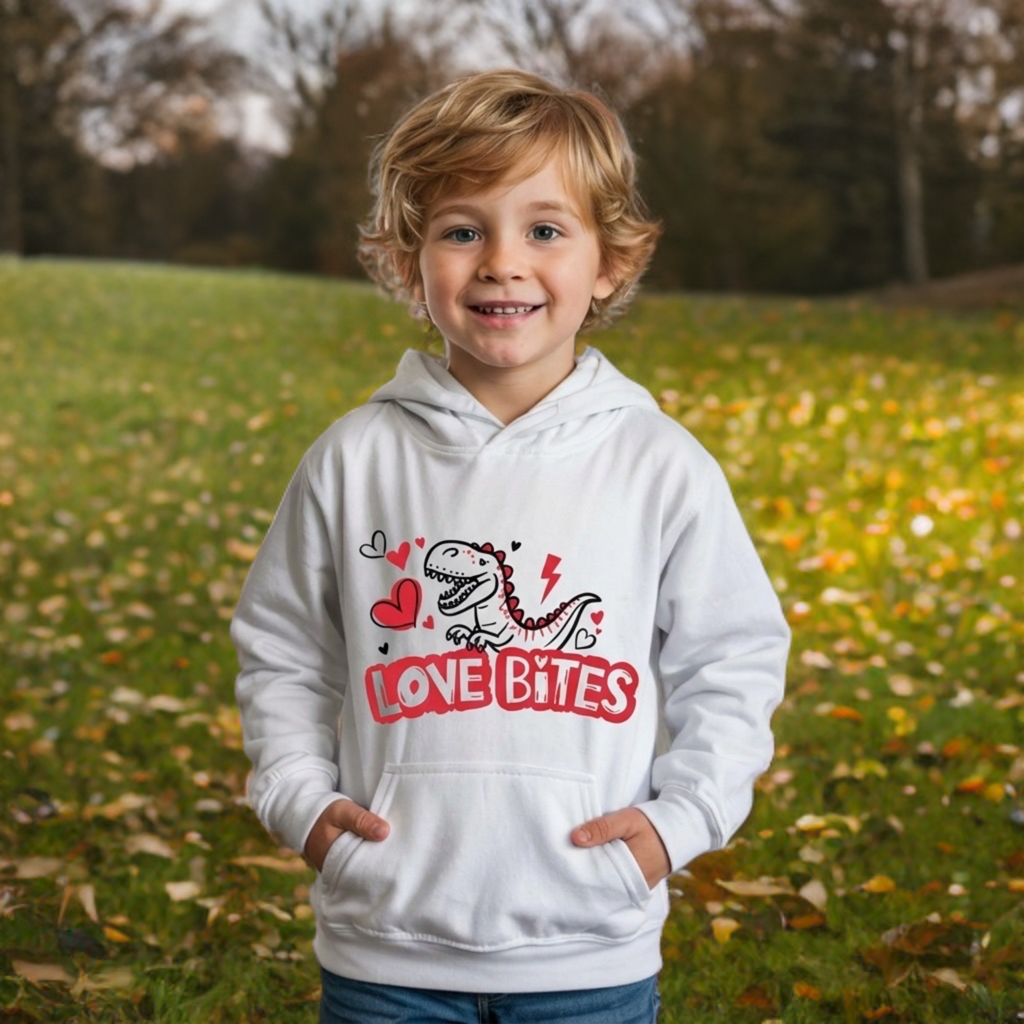 Love Bites Kids Hoodie – Cute Valentine’s Sweatshirt