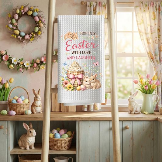 Easter Love Dish Towel