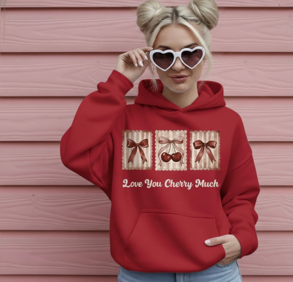 Love You Cherry Much Valentine Hoodie