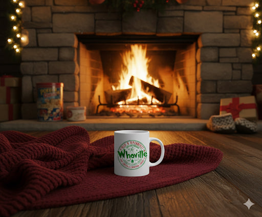 Whoville Bed & Breakfast 15oz Coffee Mug – Holiday Christmas Mug