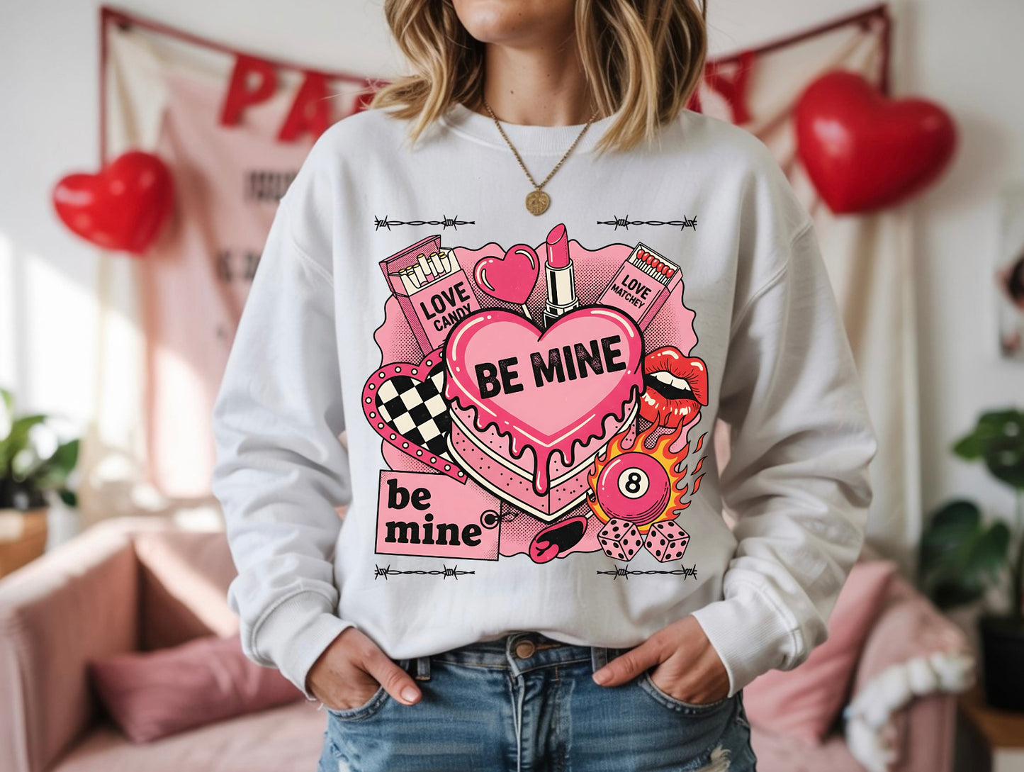 Be Mine Crewneck – Valentine’s Sweatshirt