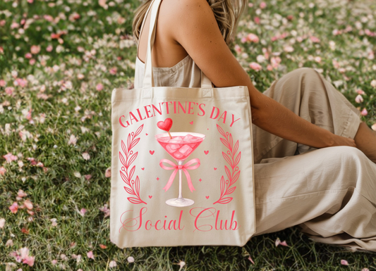 Galentine’s Day Social Club Tote Bag