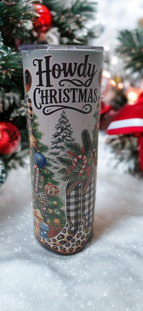 Rustic Christmas 20oz Tumbler