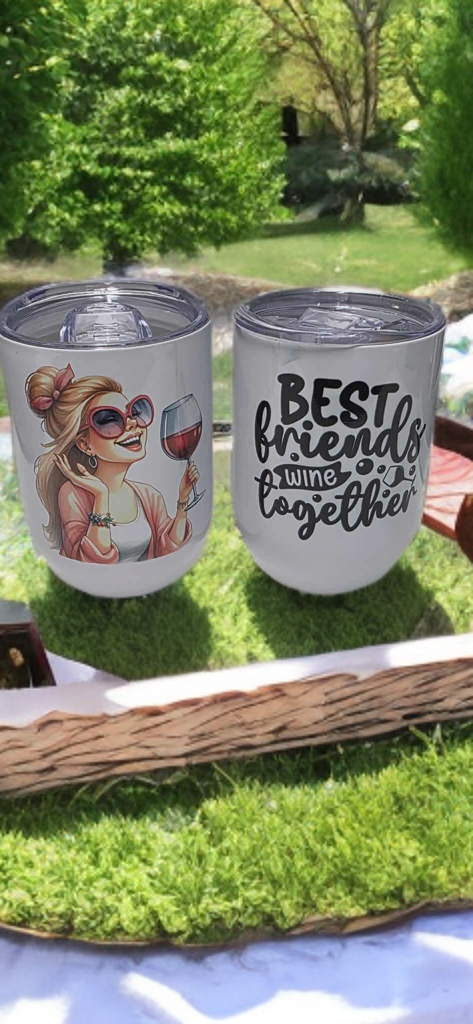 Best Friends Wine Together – Wine Tumbler