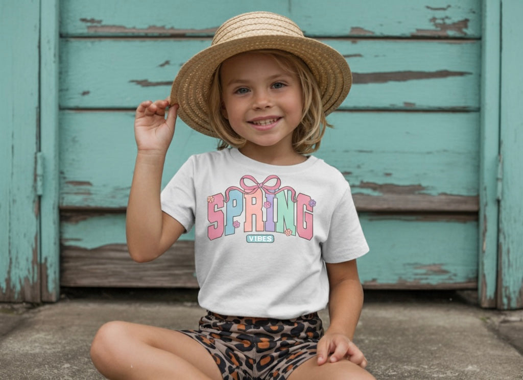 Spring Vibes Girls T-Shirt
