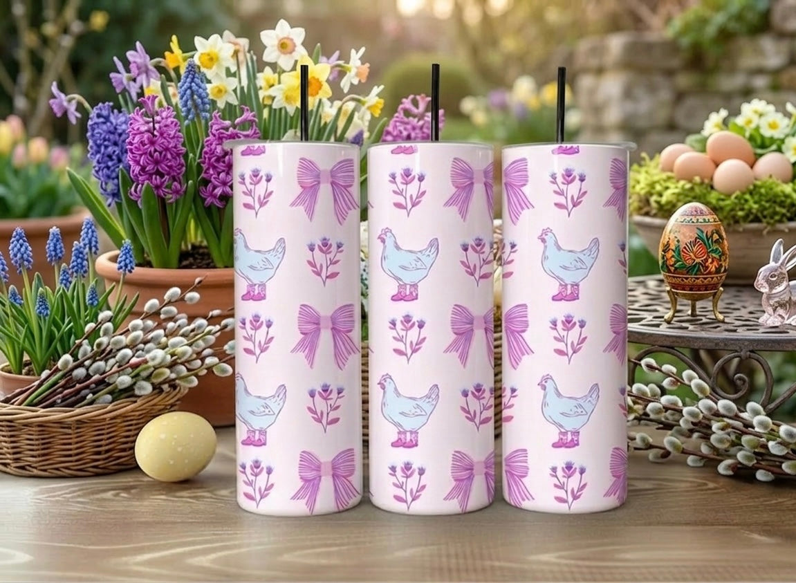 Chicken Coquette Easter 20oz Tumbler