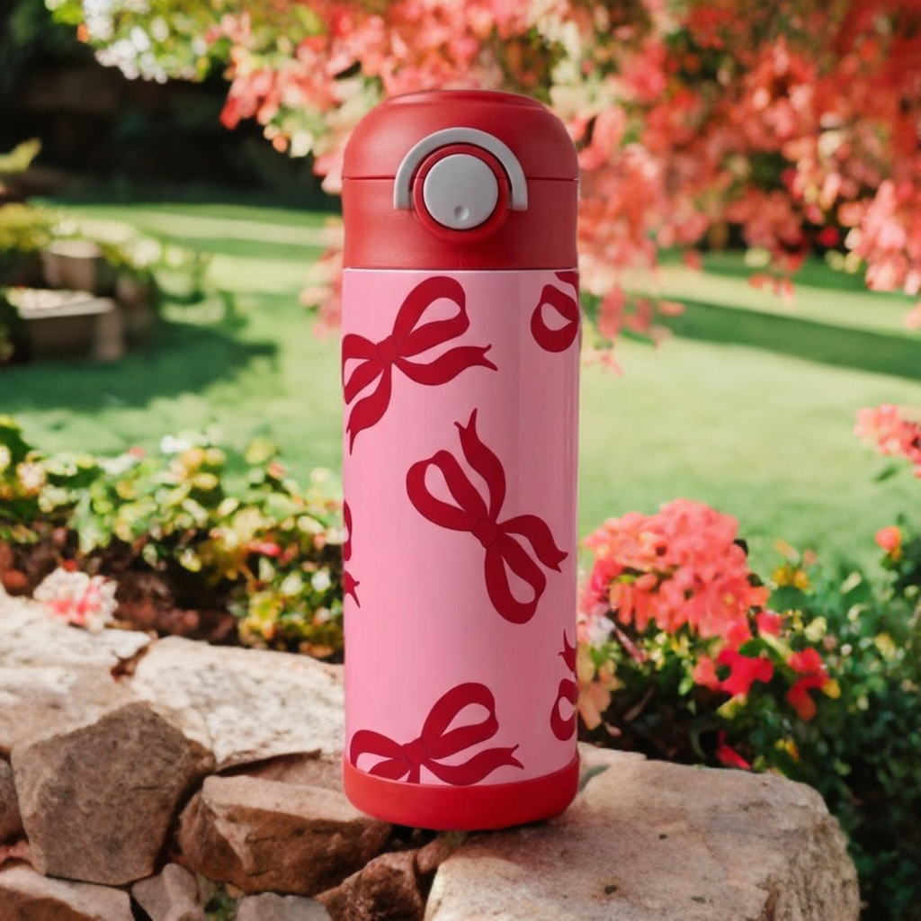 Kids Ribbon Tumbler – Cute Kids Drinkware Cup
