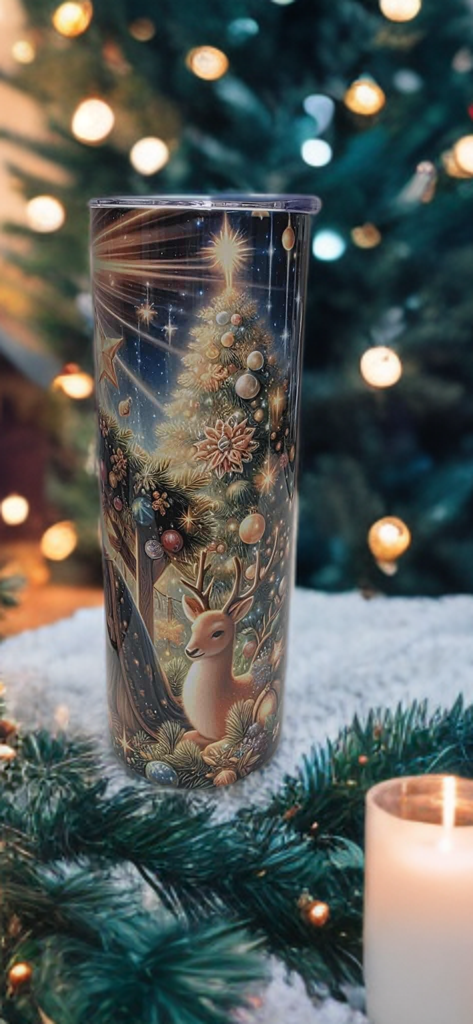 Silent Night Nativity 20oz tumbler-Holiday insulated cup