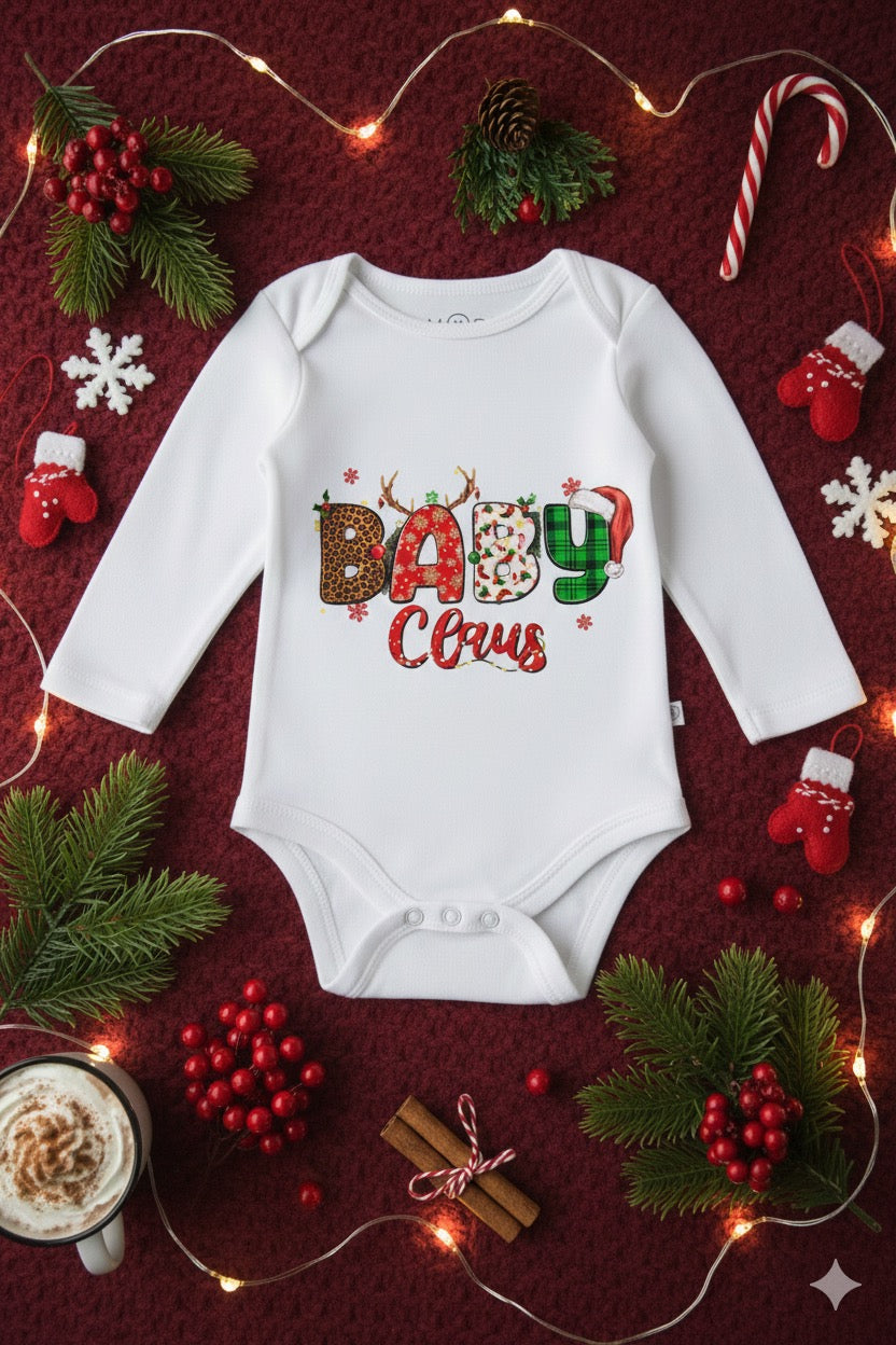 Baby Claus Holiday Onesie – Cute Christmas Outfit for Little Elves