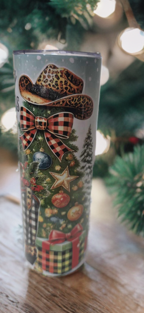 Rustic Christmas 20oz Tumbler